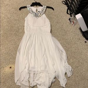 White prom dress